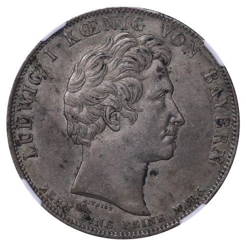 413 - Kingdom of Bavaria (German States), King Louis I (1825-1848), 1 conventionsthaler, 1835 year, Silver... 