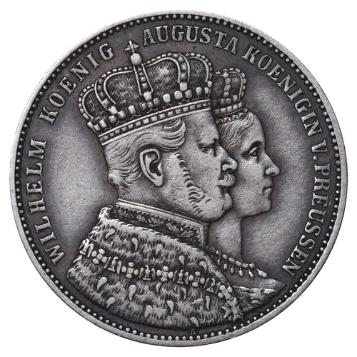 417 - Kingdom of Prussia (German States), King William I (1861-1888), 1 thaler, 1861 year, Silver, 18,52 g... 