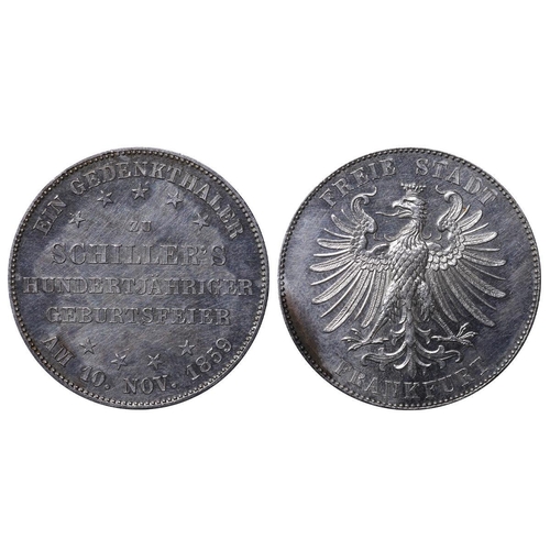 422 - Free imperial city of Frankfurt (German States), Free City (1372-1866), 1 vereinsthaler, 1859 year, ... 