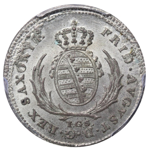 430 - Kingdom of Saxony (German States), King Frederick Augustus I (1806-1827), 1/12 thaler, 1818 year, Bi... 