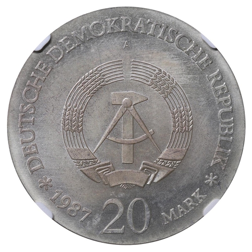 435 - German Democratic Republic (Germany) (1949-1990), 20 mark, 1987 year, Silver, 20,9 gr, KM#119, 750th... 