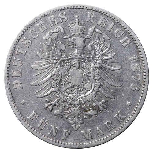 437 - Kingdom of Prussia (German States), King William I (1861-1888), 5 mark, 1876 year, Silver, 27,777 gr... 