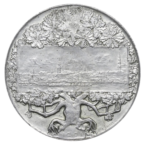 443 - Russian Empire, Issued by Germany, Medal, 700th anniversary of the city of Riga, 1901 year, Silver, ... 