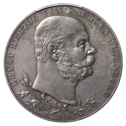 446 - Duchy of Saxe-Altenburg (German States), Duke Ernest I (1853-1908), 5mark, 1903 year, Silver, 27,77 ... 