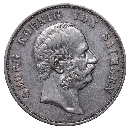 447 - Kingdom of Saxony (German States), King George I (1902-1904), 5 mark, 1904 year, Silver, 27,777 gr, ... 