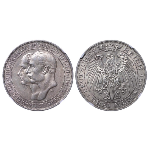 465 - Kingdom of Prussia (German States), King William II (1888-1918), 3 marks, 1911 year, Silver, 16,67 g... 