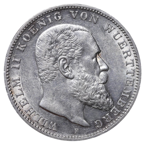 468 - Kingdom of Wurttemberg (German States), King William II (1891-1918), 3 marks, 1912 year, Silver, 16,... 