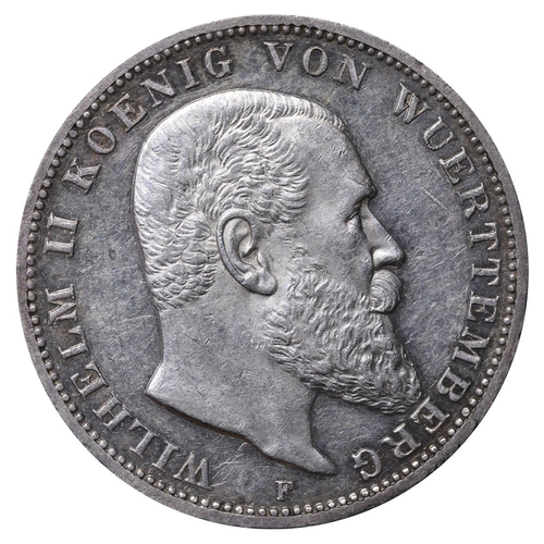 473 - Kingdom of Wurttemberg (German States), King William II (1891-1918), 3 marks, 1914 year, Silver, 16,... 