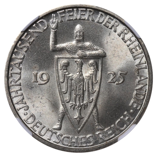 476 - Germany (1871-1948), Weimar Republic (1918-1933), 3 reichsmark, 1925 year, Silver, 15 gr, KM#46, 100... 