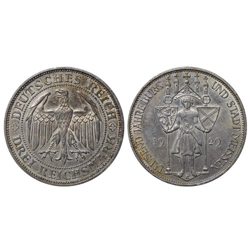 478 - Germany (1871-1948), Weimar Republic (1918-1933), 3 reichsmark, 1929 year, Silver, 15 gr, KM#65, 100... 