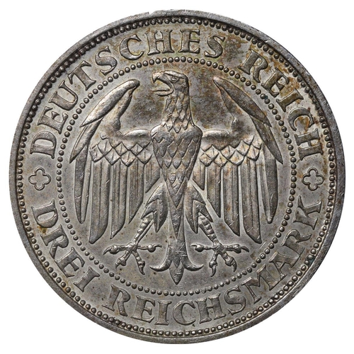 478 - Germany (1871-1948), Weimar Republic (1918-1933), 3 reichsmark, 1929 year, Silver, 15 gr, KM#65, 100... 