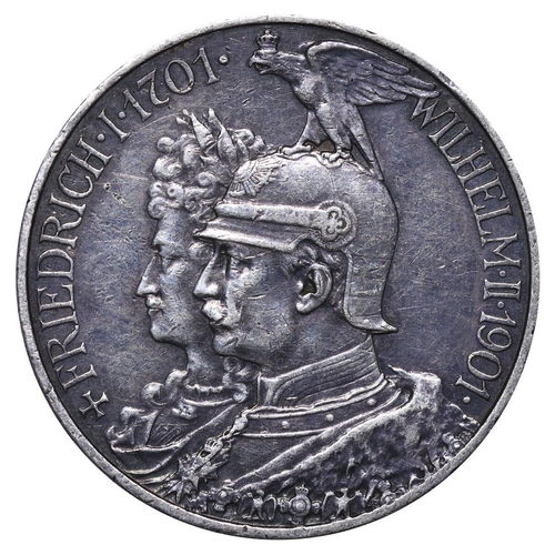 490 - Kingdom of Prussia (German States), King William II (1888-1918), 2 marks, 1901 year, Silver, 11,111 ... 