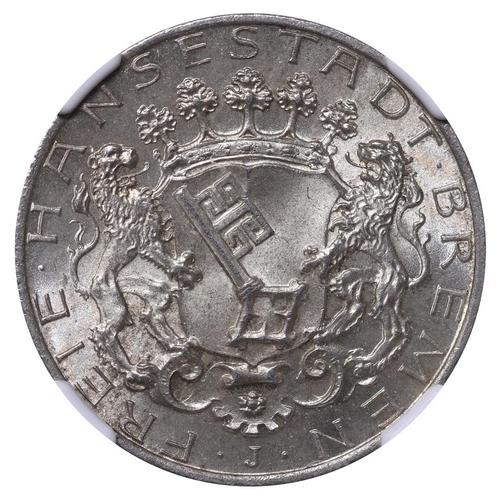 493 - City of Bremen (German States), Free city (1186-1918), 2 marks, 1904 year, Silver, 11,111 gr, KM#250... 