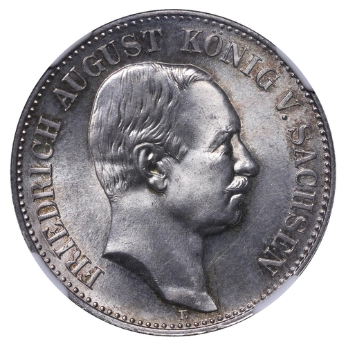 495 - Kingdom of Saxony (German States), King Frederick Augustus III (1904-1918), 2 marks, Silver, 11,111 ... 