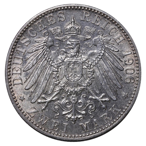 496 - Grand Duchy of Baden (Baden, German States), Ruling authority Frederick II (1907-1918), 2 marks, 190... 