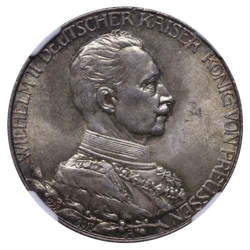 500 - Kingdom of Prussia (German States), King William II (1888-1918), 2 marks, 1913 year, Silver, 11,111 ... 