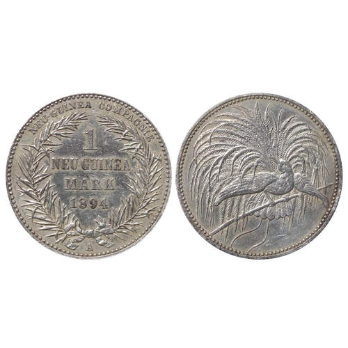 502 - Germany, New Guinea, Emperor William II (1888-1918), 1 mark, 1894 year, Silver, 5,556 gr, KM#5