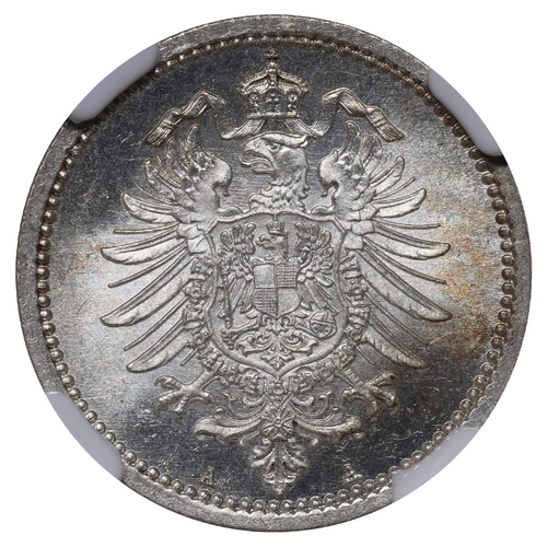 504 - Germany (1871-1948), Emperor Wilhelm I (1871-1888), 50 pfennigs, 1876 year, Silver, 2,777 gr, KM#6, ... 