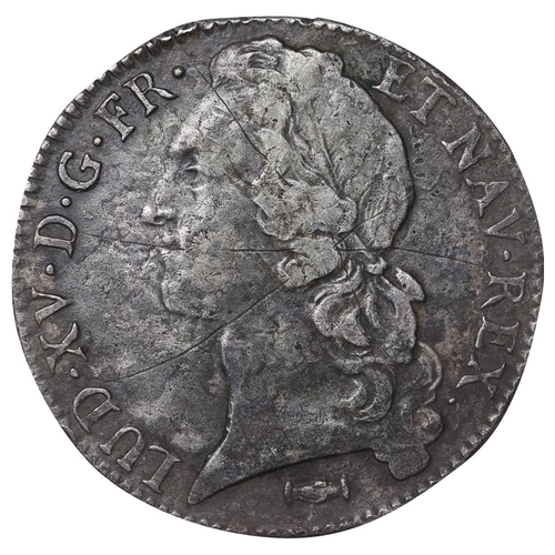 519 - France, King Louis XV (1715-1774), 1 ecu, 1767 year, Silver, 29,488 gr, Dy royales# 1680, Obverse: L... 