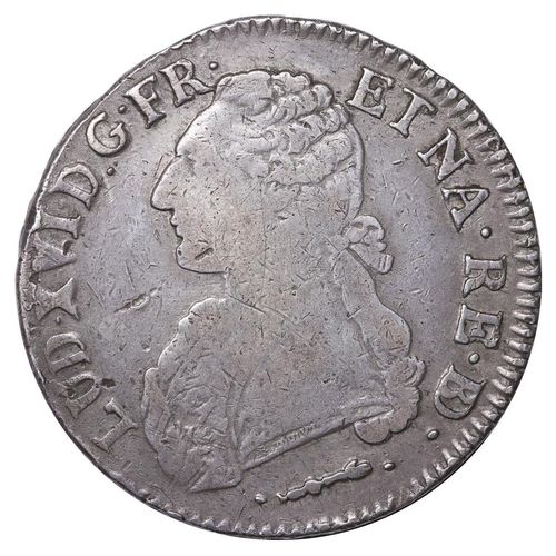 521 - France, King Louis XVI (1774-1792), 1 ecu, 1779 year, Silver, 29,488 gr, Dy royales# 1708 var., Obve... 