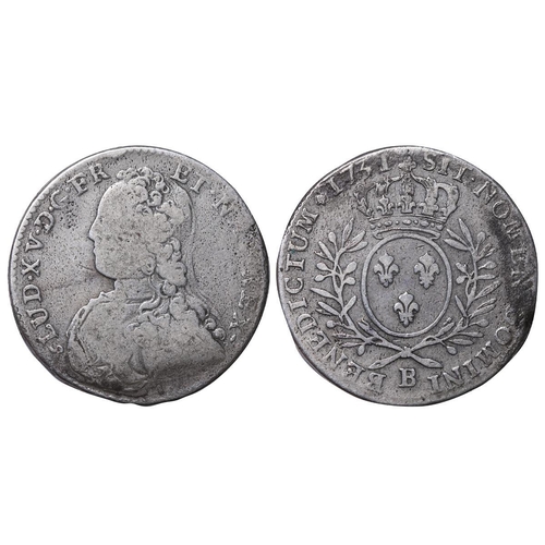 523 - France, King Louis XV (1715-1774), ½ ecu, 1731 year, Silver, 14,744 gr, Dy royales# 1676, Obverse: L... 