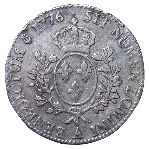 526 - France, King Louis XVI (1774-1792), ? ecu, 1776 year, Silver, 5,835 gr, GadR2#?356a, Dy royales# 170... 