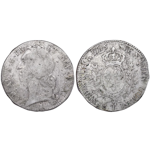 530 - France, King Louis XV (1715-1774), Ecu Au Bandeau, 1746 year, Silver, 29,488 gr,  GAD#322