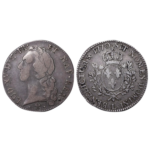 531 - France, King Louis XV (1715-1774), Ecu Au Bandeau, 1770 year, Silver, 29,488 gr,  GAD#322