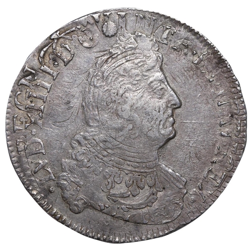 535 - France, King Louis XIV (1643-1715), 1/2 Ecu Aux Insignes, 1702 year, Silver, 13,725 gr, Gad#189, Rar... 