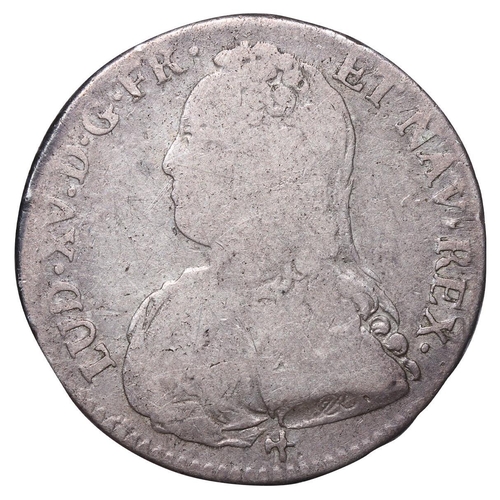 536 - France, King Louis XV (1715-1774), 1/2 Ecu (Demi-Ecu), 1729 year, Silver, 14,744 gr, GAD#313, Rarity... 