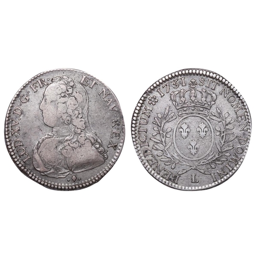 539 - France, King Louis XV (1715-1774), 1/2 Ecu, 1731 year, Silver, 14,744 gr, 56.174 pieces only, GAD#31... 