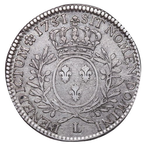 539 - France, King Louis XV (1715-1774), 1/2 Ecu, 1731 year, Silver, 14,744 gr, 56.174 pieces only, GAD#31... 