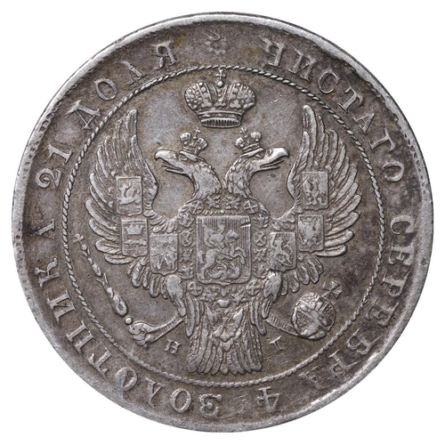 54 - Russian Empire, Emperor Nicholas I (1825-1855), 1 rouble, 1834 year, Silver, 20,73 gr, C#168.1, bitk... 