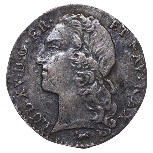 545 - France, King Louis XV (1715-1774), 1/10 Ecu Au Bandeau, 1756 year, Silver, 2,984 gr, GAD#292