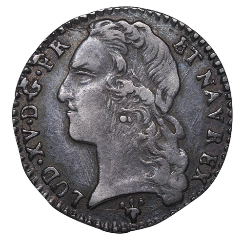 546 - France, King Louis XV (1715-1774), 1/10 Ecu Au Bandeau, 1764 year, Silver, 2,984 gr, GAD#292, Rarity... 