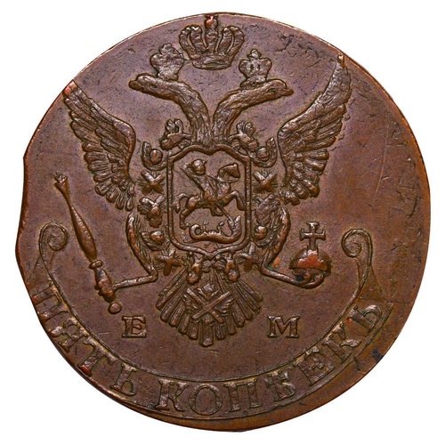 553 - Sweden, King Gustav III (1771-1792), 5 kopecks, 1787 year, Copper, 48,96 gr, SM#106, bitkin 1289(R2)... 