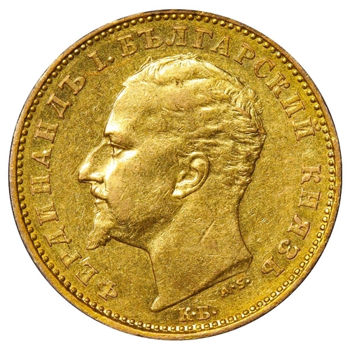 559 - Bulgaria, King Ferdinand I (1887-1918), 20 leva, 1894 year, Gold, 6,4516 gr, KM#20