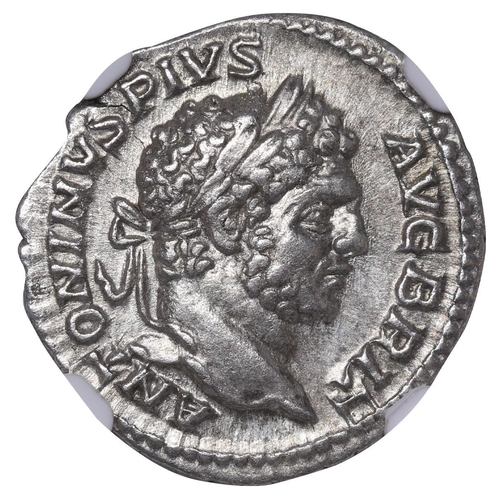 566 - Roman Empire, Emperor Caracalla (198-217), 1 Denarius, Silver, Period: Ancient time