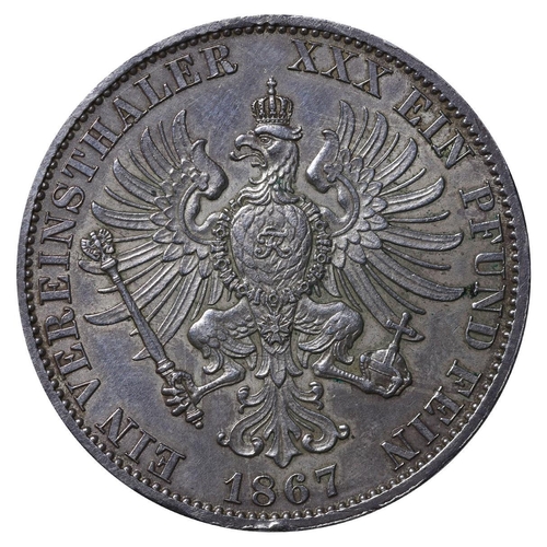 568 - Austrian Empire, Emperor Francis Joseph I (1848-1916), 1 thaler, 1867 year, Silver, 18,5186 gr, KM#2... 