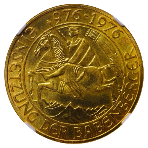 570 - Austria, Second Republic (1945-date), 1000 schilling, 1976 year, Gold, 13,5 gr, KM#2933, 1000th Anni... 