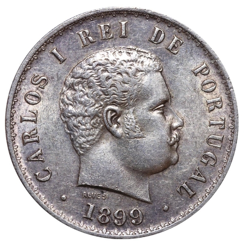 586 - Brazil, King Carlos I (1889-1908), 500 reis, 1899 year, Silver, 12,5 gr, KM#535