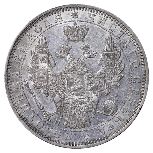 67 - Russian Empire, Emperor Nicholas I (1825-1855), 1 rouble, 1851 year, Silver, 20,73 gr, C#168.1, bitk... 