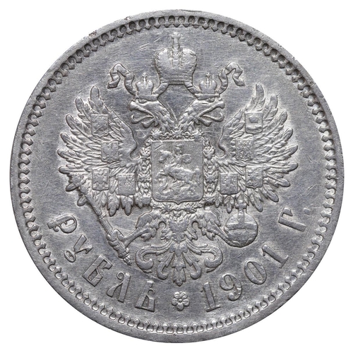 84 - Russian Empire, Emperor Nicholas II (1894-1917), 1 rouble, 1901 year, Silver, 20 gr, Y#59.3, bitkin ... 