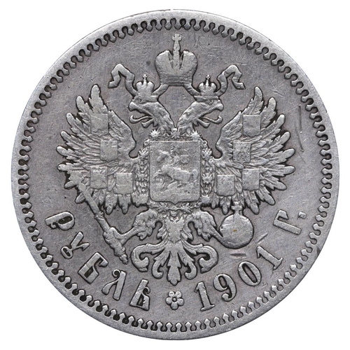 86 - Russian Empire, Emperor Nicholas II (1894-1917), 1 rouble, 1901 year, Silver, 20 gr, Y#59.3, bitkin,... 