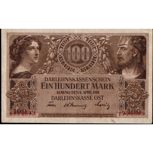 871 - Germany / Empire Occupation of Poznan, 100 Mark, 1918 year, 1774573