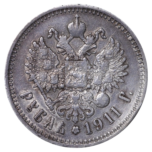 88 - Russian Empire, Emperor Nicholas II (1894-1917), 1 rouble, 1911 year, Silver, 20 gr, Y#59.3, bitkin ... 