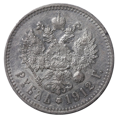 89 - Russian Empire, Emperor Nicholas II (1894-1917), 1 rouble, 1912 year, Silver, 20,gr, Y#59.3, bitkin ... 