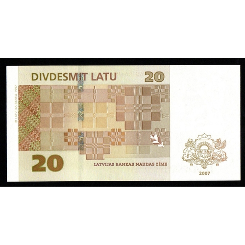 972 - Latvia, 20 Latu, 2007 year, A 7052865 G