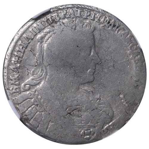 99 - Russian Empire, Empress Anna Ioannovna (1730-1740), 1 poltina, 1732 year, Silver, 12,93 gr, KM#195, ... 