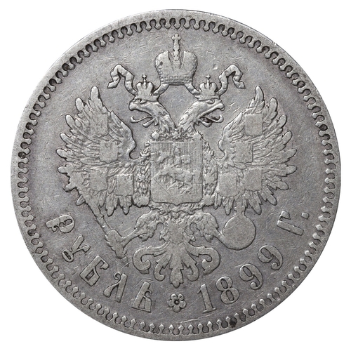 116 - Russian Empire, Emperor Nicholas II (1894-1917), 1 rouble, 1899 year, Silver, 20,gr, Y#59.1, bitkin ... 